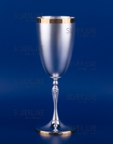Серебряный бокал для шампанского №32