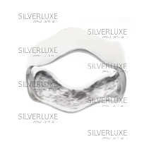 Гладкое серебряное кольцо